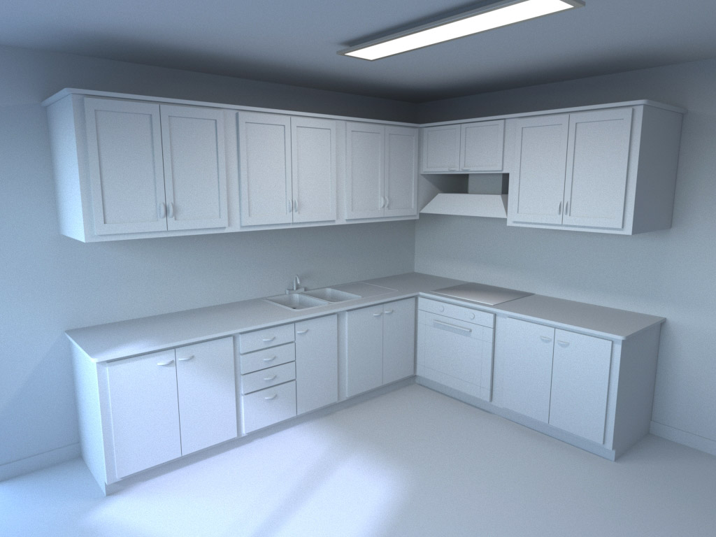 Maquette blanche avec Corona